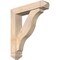 Ekena Millwork Funston Arts and Crafts Smooth Bracket w/ Offset Brace, Douglas Fir, 5 1/2"W x 24"D x 28"H BKT0604X24X28FST03SDF - alternate 1